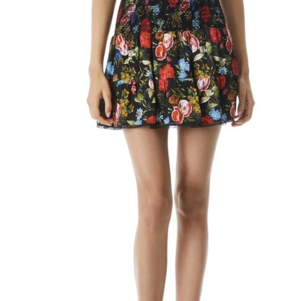 Alice +‎ Olivia Cooper Smocked Bodice Blouse / Size M / MSRP $375 / NWT